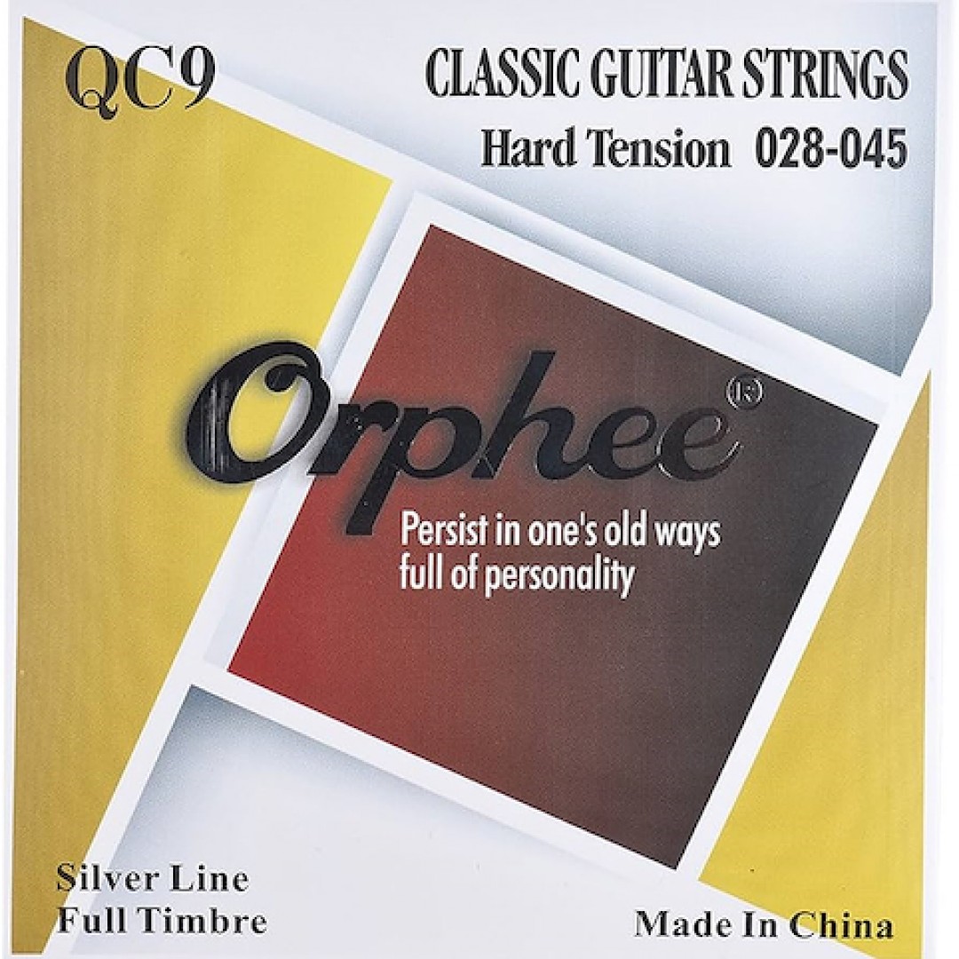 Orphee QC9 Encordado Silver Guitarra Clasica Tension Alta