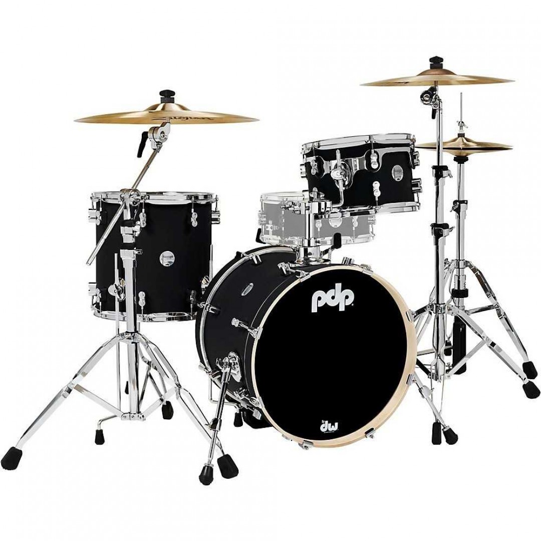 pdp-pdcm-18-bpbk-bateria-maple-3-cuerpos-satin-black-sin-fierros