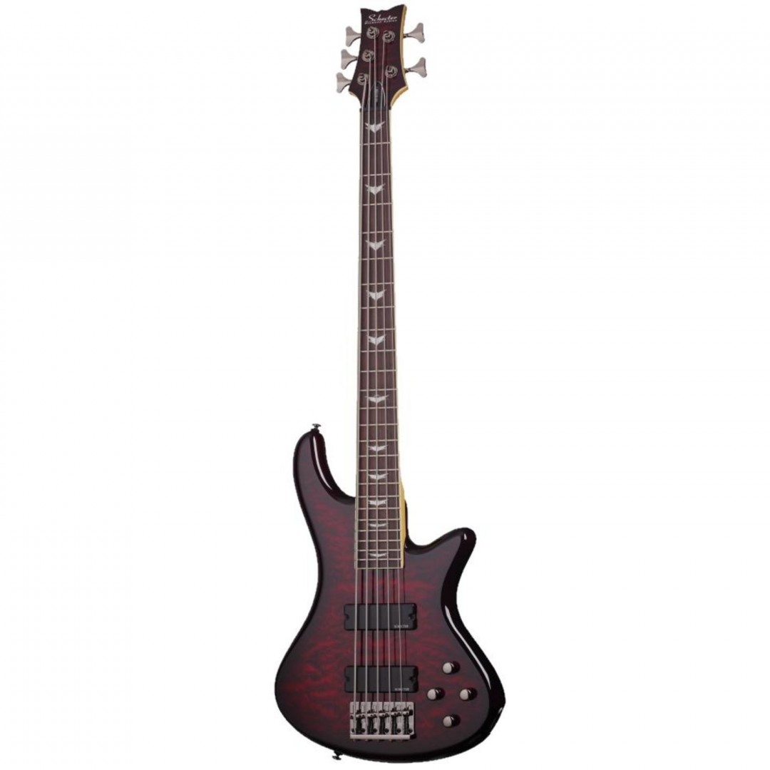 schecter-stiletto-extreme-5-bajo-5-cuerdas-pick-up-hh-activo-black-cherry