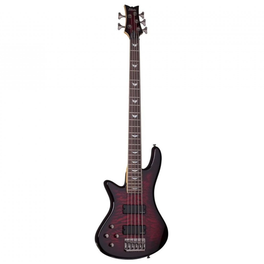 schecter-stiletto-extreme-5-lh-5-cuerdas-pick-up-hh-activo-black-cherry-zurdo