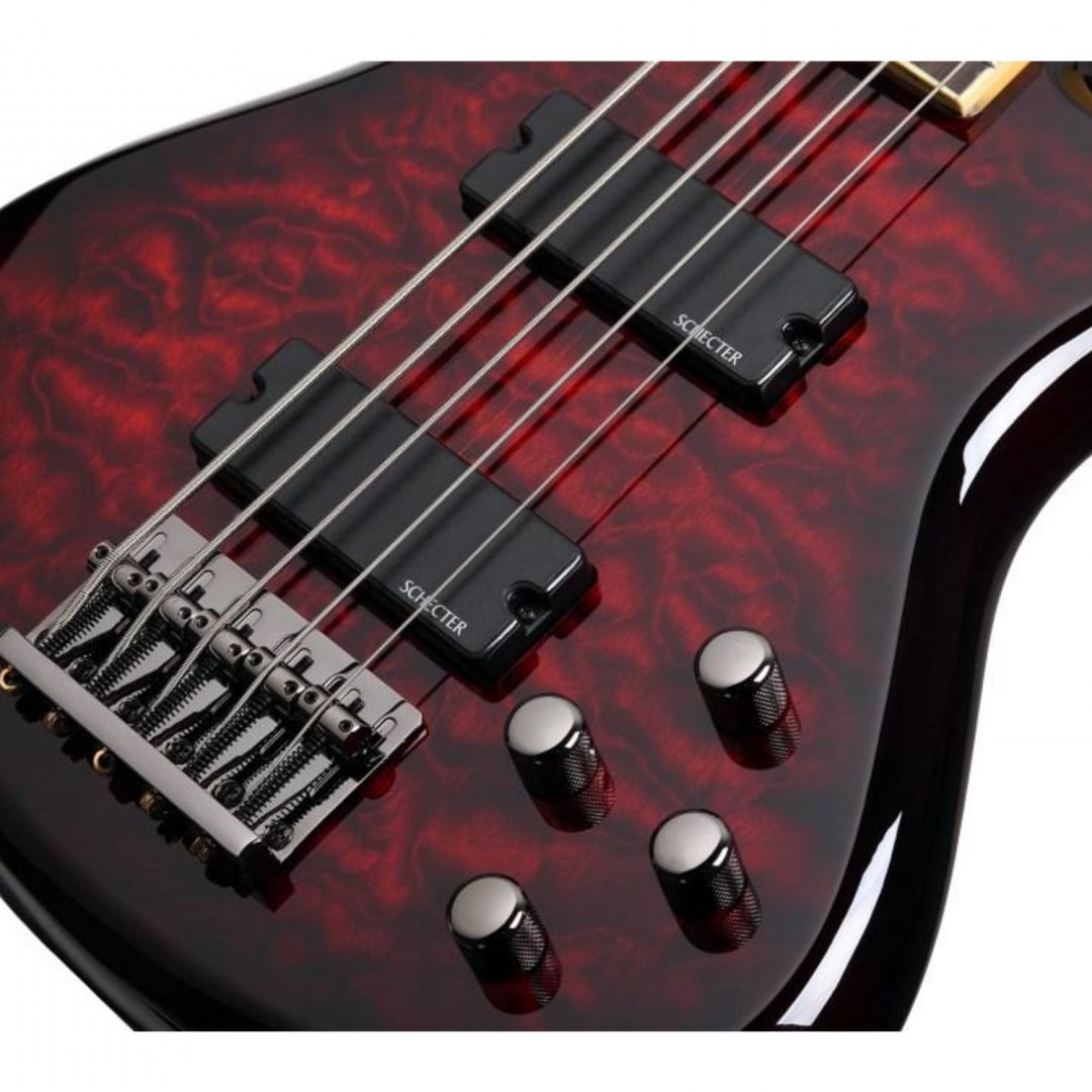 schecter-stiletto-extreme-5-lh-5-cuerdas-pick-up-hh-activo-black-cherry-zurdo