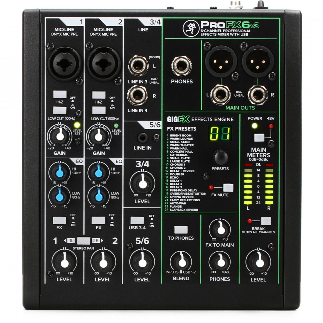 mackie-profx6v3-ar-220v-6-canales-mixer-preonix--fxpro--usb--protoolsfirst-gratis-