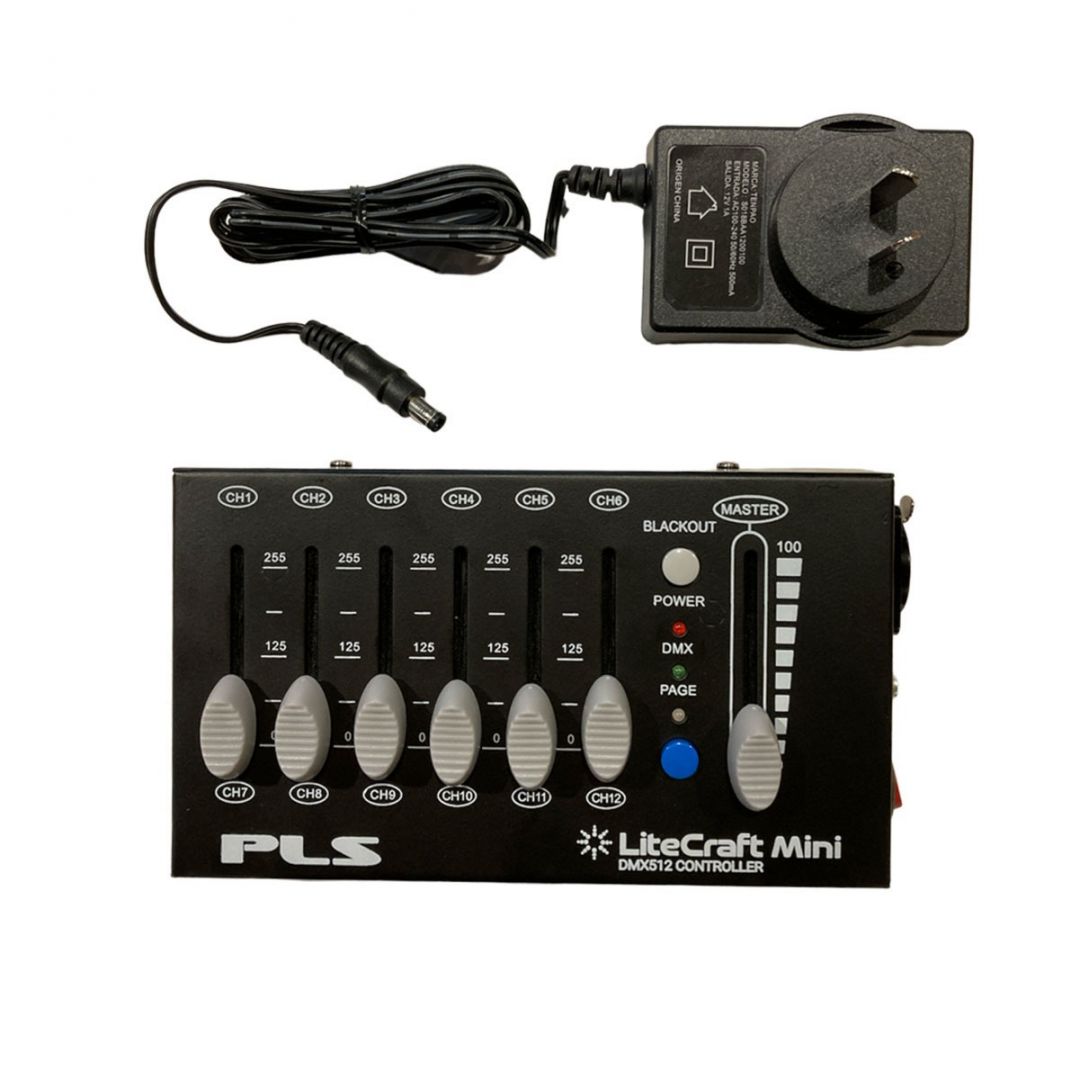 pls-litecraft-mini-controlador-consola-dmx-12-canales-6-faders-4615